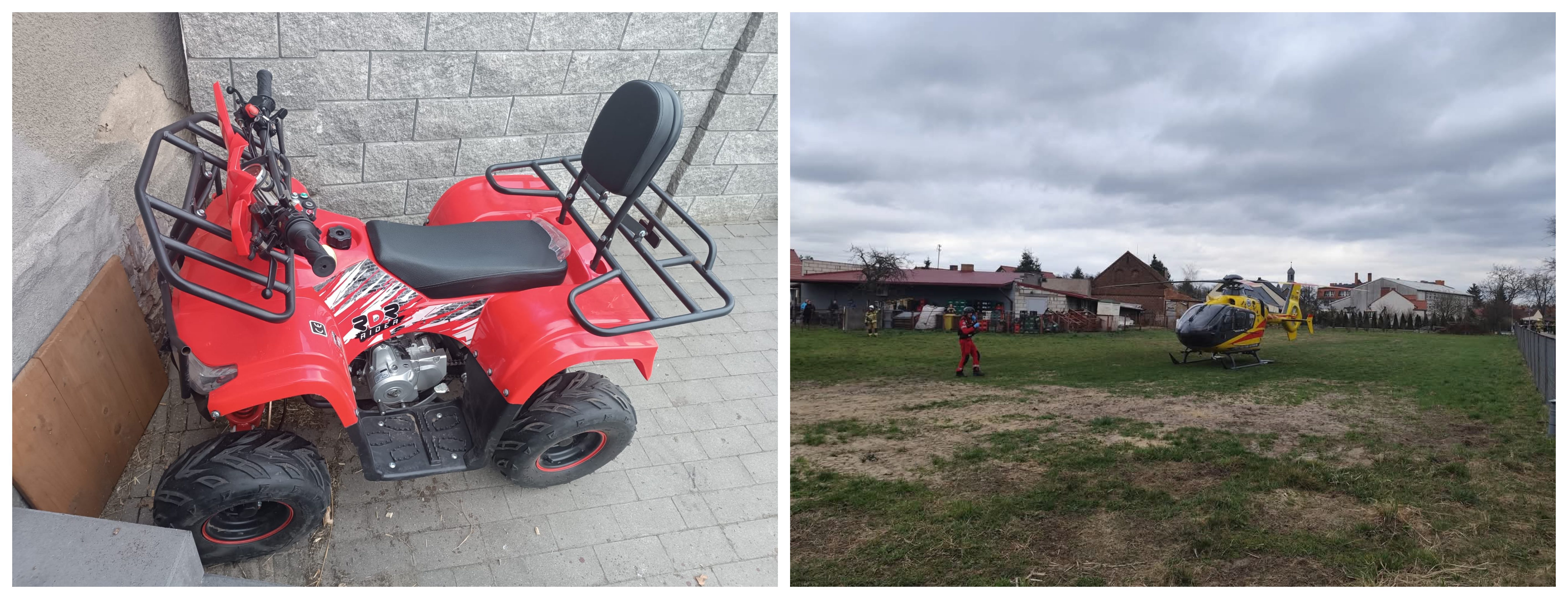 Wypadek podczas rodzinnego spotkania. Lądował śmigłowiec LPR (ZDJĘCIA)